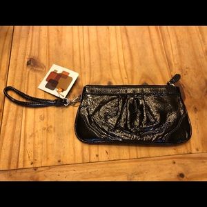 NWT Wilson Leather Black Wristlet wallet